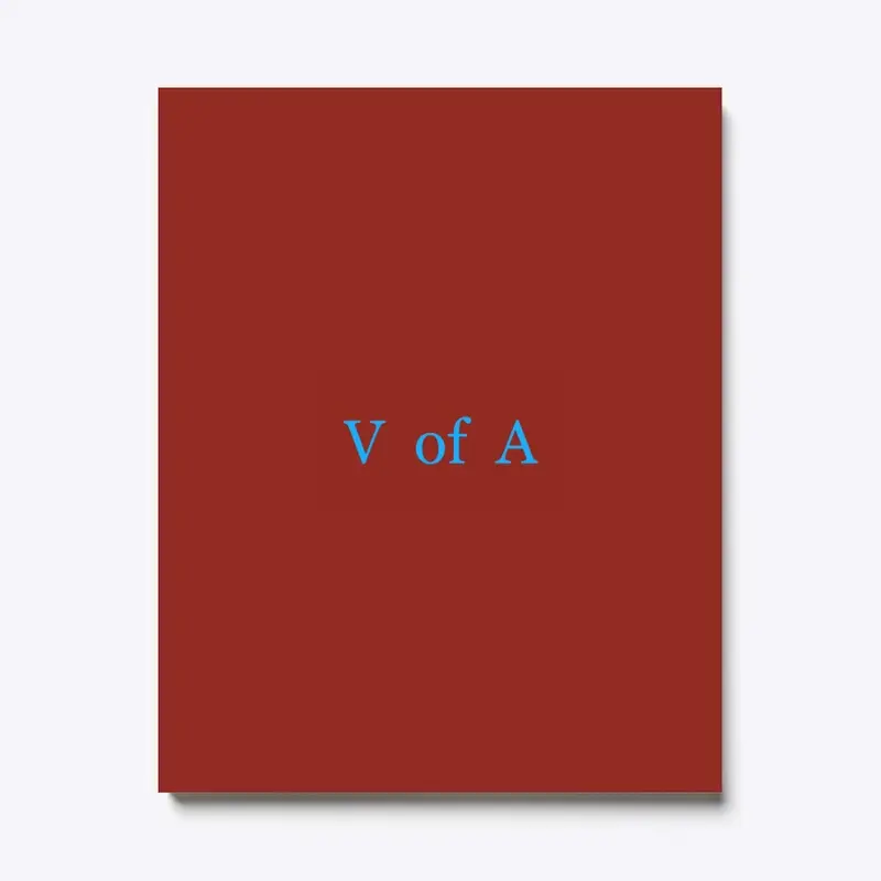 V of A Blue on Red Custom Poster