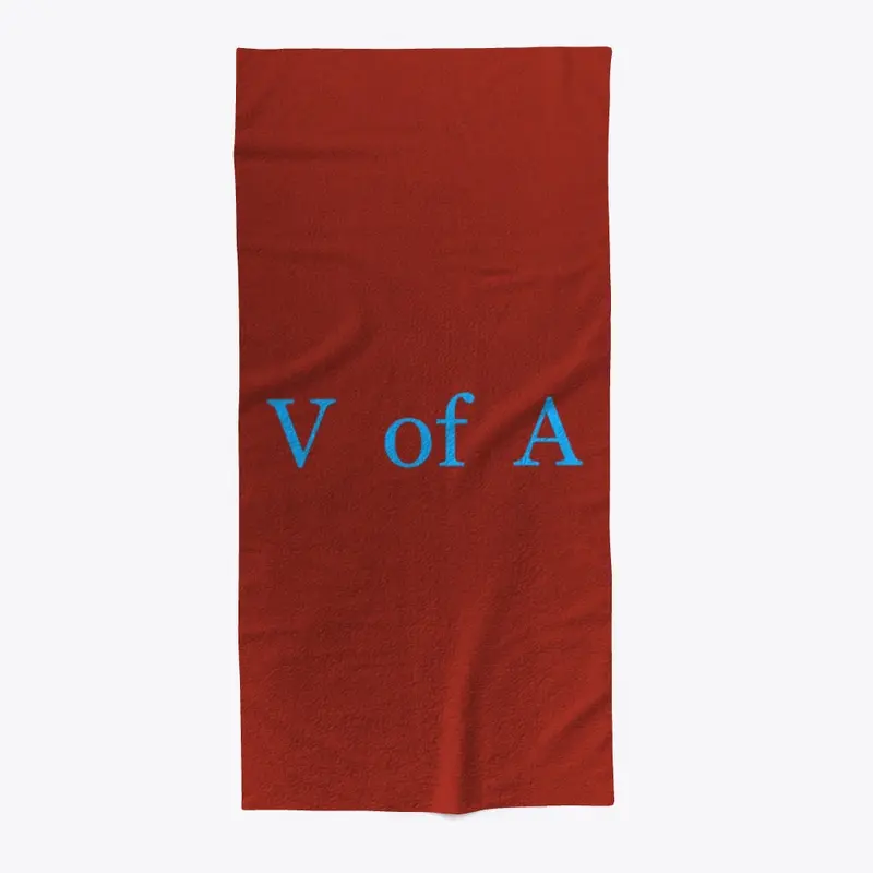 V of A Blue on Red Custom Poster